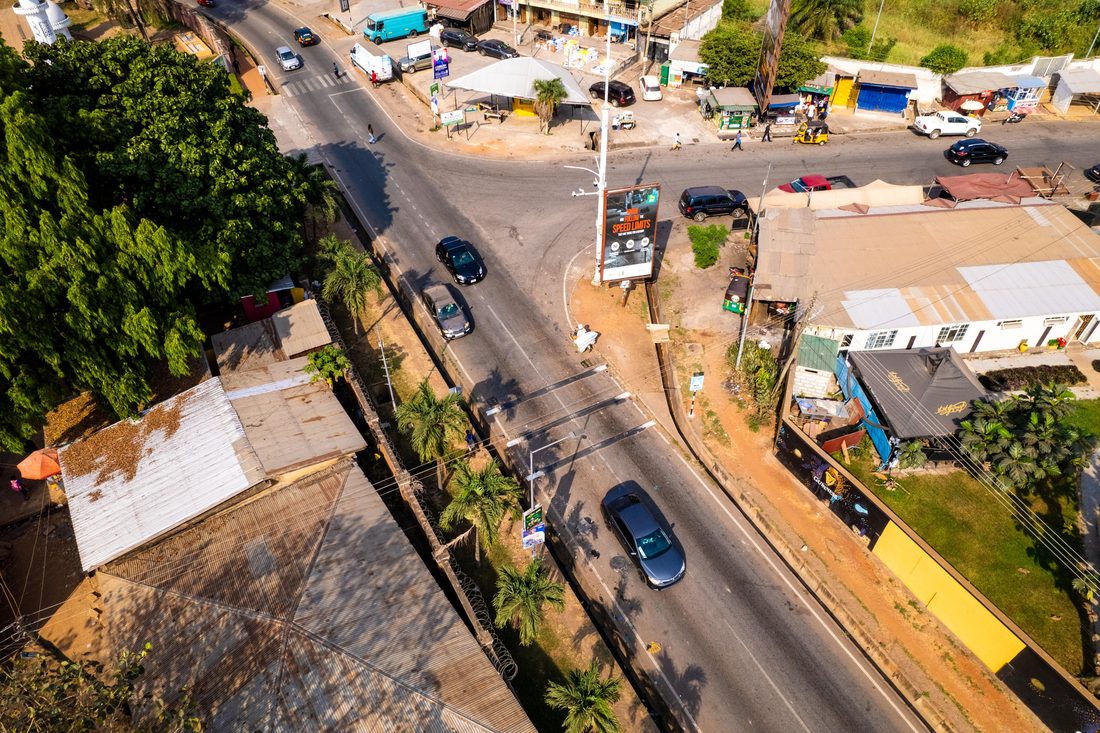 Rumble strips installed along the Yaa Asantewaa corridor